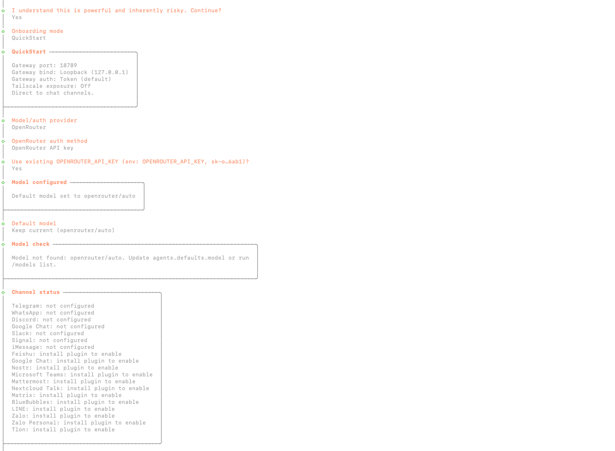 Terminal with choices
